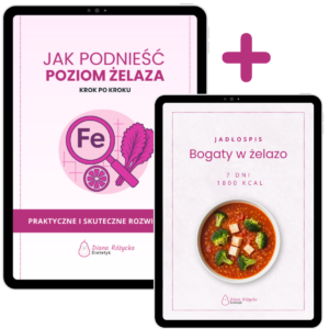 E-book „Jak podnieść poziom żelaza” + Jadłospis 1800 kcal