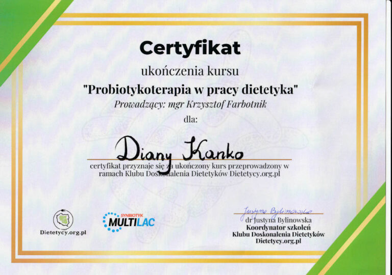 Certyfikat Probiotyki MultiLac1024_1